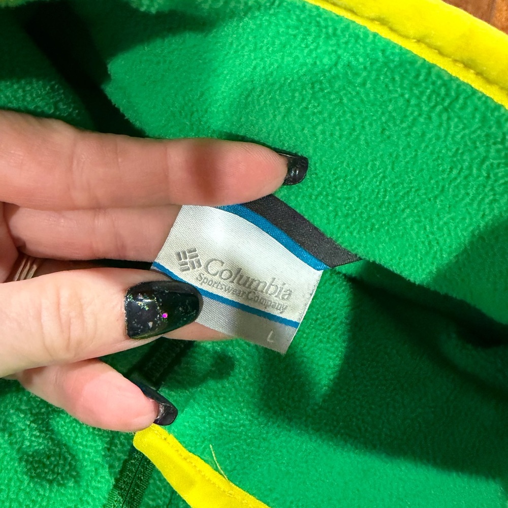 Green Oregon Ducks Fleece Jacket - Picture 4 of 7